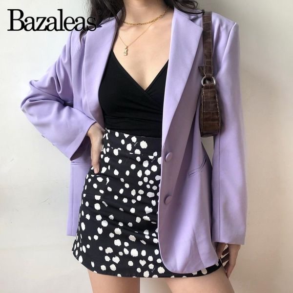 bazaleas autumn basic jacket fashion loose blazer mujer casual chic double button women vintage pocket purple coat women's suits & blaz, White;black
bazaleas autumn basic jacket fashion loose blazer mujer casual chic double button women vintage pocket purple coat women's suits & blaz, White;black