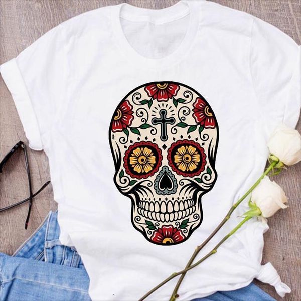 men graphic skull flower mens t shirts floral 90s fashion print halloween clothing clothes lady tees female shirt, White;black
men graphic skull flower mens t shirts floral 90s fashion print halloween clothing clothes lady tees female shirt, White;black