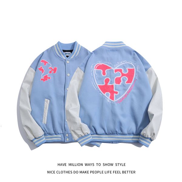 women's jackets male and female pilot baseball jacket, neutral shirt, heart-shaped embroidery design, season autumn spring, Black;brown
women's jackets male and female pilot baseball jacket, neutral shirt, heart-shaped embroidery design, season autumn spring, Black;brown