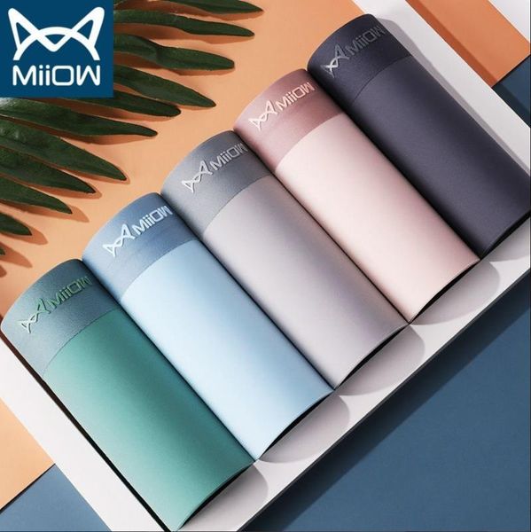 women's shorts miiow panty men modal ice silk traceless four-corner pants thin breathable antibacterial trend youth boxer, White;black
women's shorts miiow panty men modal ice silk traceless four-corner pants thin breathable antibacterial trend youth boxer, White;black