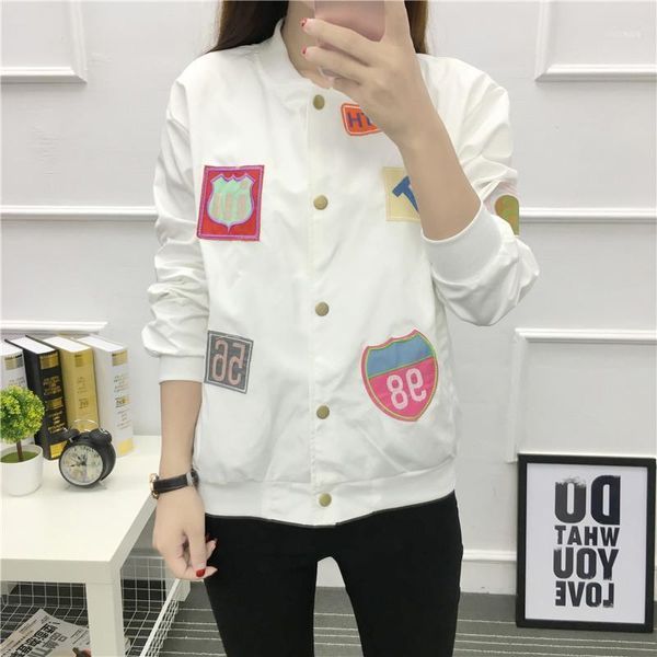 women fashion letter printed patchwork v neck jacket autumn multicolor single-breasted clothing ladies outwear1, Black;brown
women fashion letter printed patchwork v neck jacket autumn multicolor single-breasted clothing ladies outwear1, Black;brown