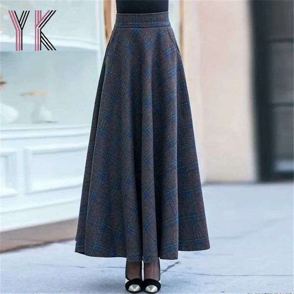 plaid pocket back elastic high waist mom long skirts elegant loose drape wool warm sukienka autumn winter aesthetic vintage saia 211214, Black
plaid pocket back elastic high waist mom long skirts elegant loose drape wool warm sukienka autumn winter aesthetic vintage saia 211214, Black