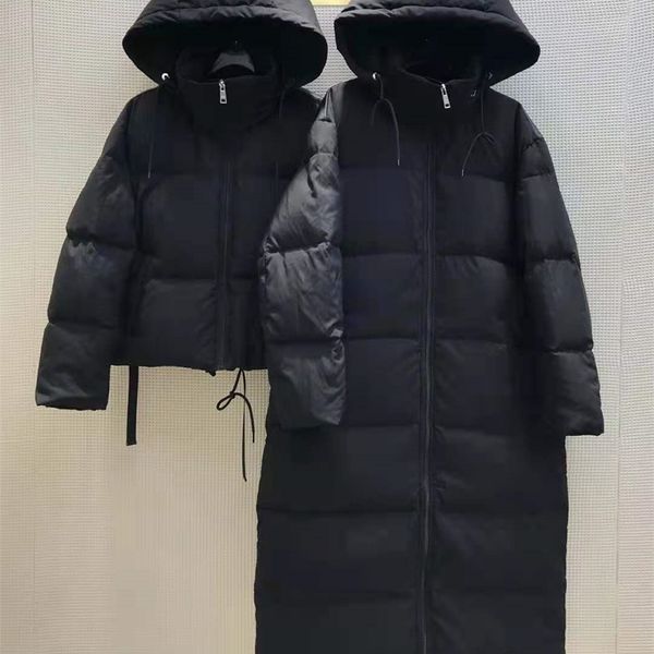 shenzhen nanyou private canal boutique women's back buckle design drawstring hooded long down jacket, Black
shenzhen nanyou private canal boutique women's back buckle design drawstring hooded long down jacket, Black