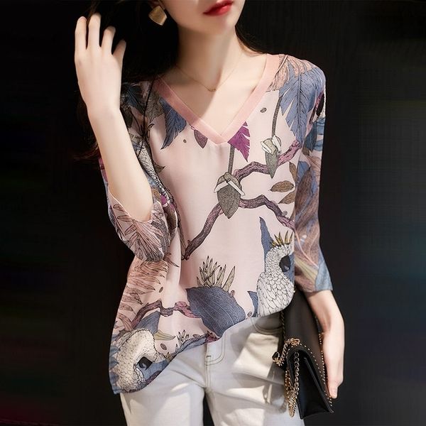 spring summer style women chiffon blouses shirts lady casual long sleeve v-neck printed chiffon blusas dd8954 210317, White
spring summer style women chiffon blouses shirts lady casual long sleeve v-neck printed chiffon blusas dd8954 210317, White