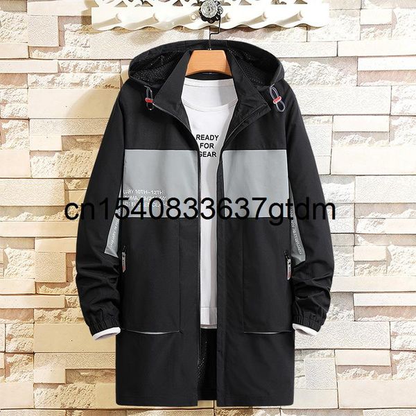 medium length windbreaker men's 2021 spring plus size loose hooded color matching jacket fashionable fat sports coat jackets, Black;brown
medium length windbreaker men's 2021 spring plus size loose hooded color matching jacket fashionable fat sports coat jackets, Black;brown