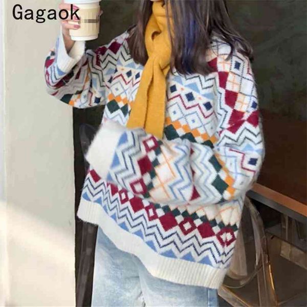 spring autumn korean knitted sweaters o-neck full office lady striped loose outwear wild fashion warm pullovers 210531, White;black
spring autumn korean knitted sweaters o-neck full office lady striped loose outwear wild fashion warm pullovers 210531, White;black