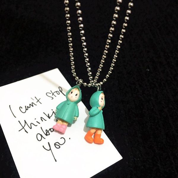 pendant necklaces anime cartoon pink red galoshes girls doll necklace for women cute little girl in raincoat kids dangle jewelry, Silver
pendant necklaces anime cartoon pink red galoshes girls doll necklace for women cute little girl in raincoat kids dangle jewelry, Silver