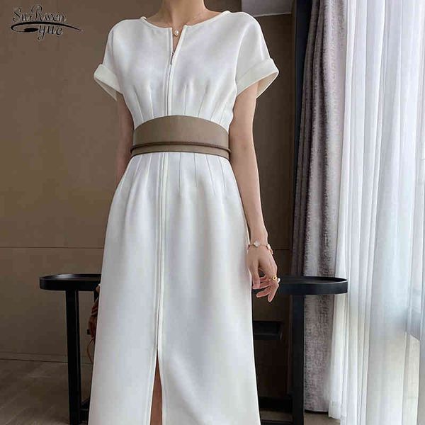 summer zipper long dress vintage elegant white black party short sleeve high waist robe femme 13902 210508, Black;gray
summer zipper long dress vintage elegant white black party short sleeve high waist robe femme 13902 210508, Black;gray