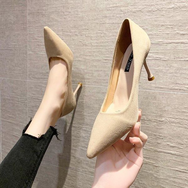 sandals korean version of black suede pointed french girl high heels female stiletto shallow mouth
sandals korean version of black suede pointed french girl high heels female stiletto shallow mouth