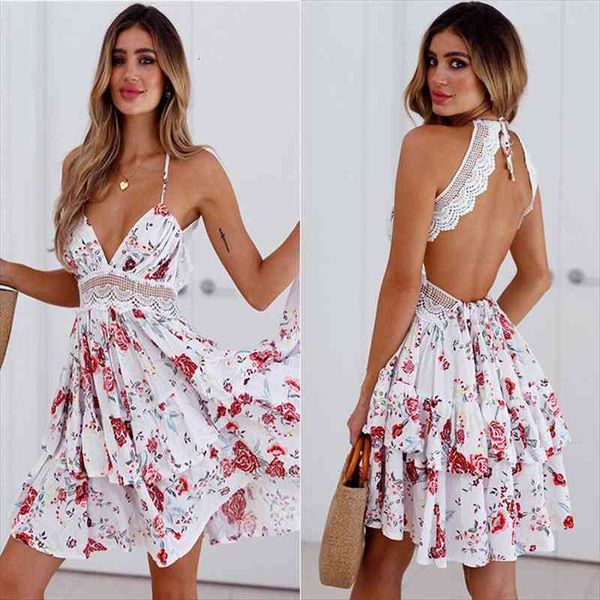backless boho beach dress women summer elegant florl print bandage mini dress women casual lace patchwork party, White
backless boho beach dress women summer elegant florl print bandage mini dress women casual lace patchwork party, White