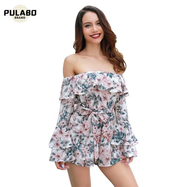 women's jumpsuits & rompers bohemian floral print ruffles chiffon shorts jumpsuit women long sleeve off shoulder slash neck casual play, Black;white
women's jumpsuits & rompers bohemian floral print ruffles chiffon shorts jumpsuit women long sleeve off shoulder slash neck casual play, Black;white
