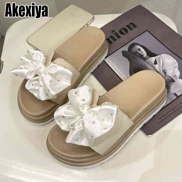 slippers ladies shoes summer open toe butterfly knot women bedroom flat non slip outdoor thick bottom slides bc3599` 220304, Black
slippers ladies shoes summer open toe butterfly knot women bedroom flat non slip outdoor thick bottom slides bc3599` 220304, Black