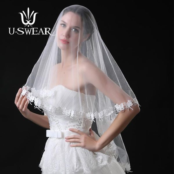 bridal veils u-swear 2021 arrival white soft women wedding butterfly applique edge one layer veil for dress, Black
bridal veils u-swear 2021 arrival white soft women wedding butterfly applique edge one layer veil for dress, Black