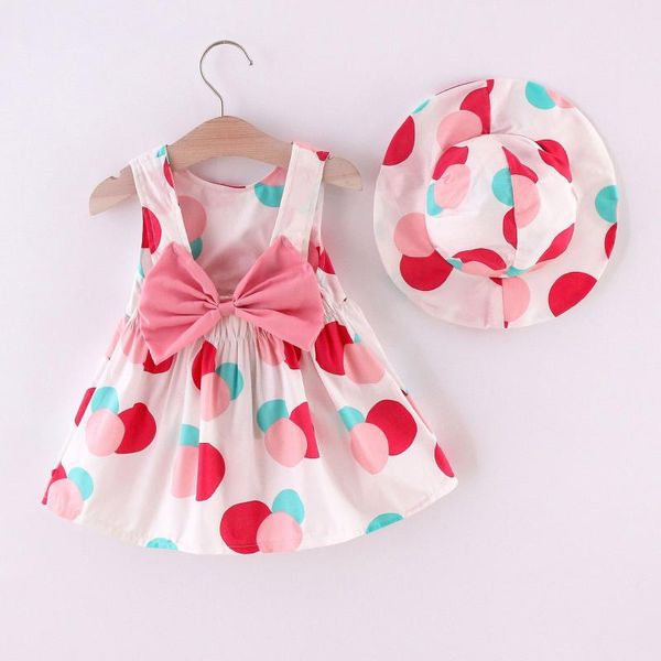 girl's dresses summer dress toddler baby kids girls sleeveless polka dot print bow princess hat outfits girl vestidos#30, Red;yellow
girl's dresses summer dress toddler baby kids girls sleeveless polka dot print bow princess hat outfits girl vestidos#30, Red;yellow
