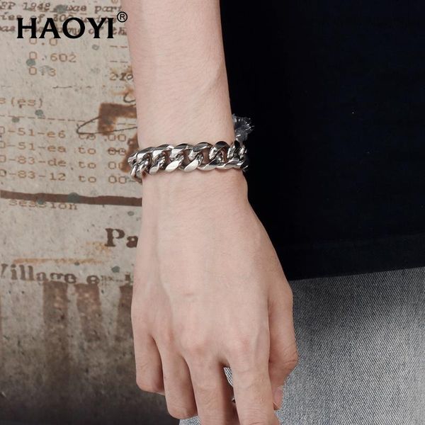 link, chain 13/15mm men's bracelet good quality stainless steel mens men male cuban link on hand man's bracelets, Black
link, chain 13/15mm men's bracelet good quality stainless steel mens men male cuban link on hand man's bracelets, Black