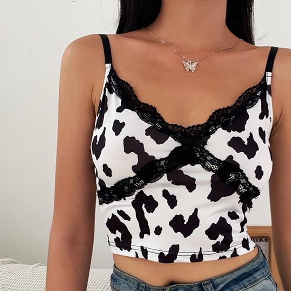 patchwork lace women cami edge cow print cute crop sleeveless party clubwear v neck streetwear tank harajuku, White
patchwork lace women cami edge cow print cute crop sleeveless party clubwear v neck streetwear tank harajuku, White