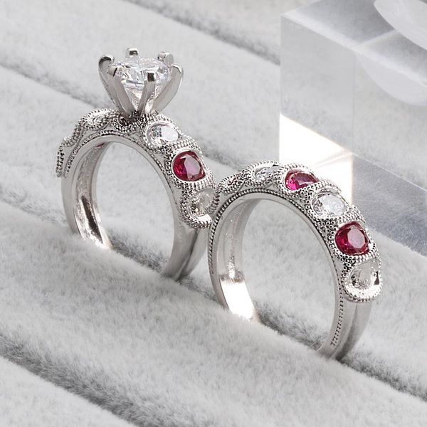 cluster rings 925 silver jewelry color vvs1 diamond ring set for women anillos ruby wedding bizuteria sterling gemstone, Golden;silver
cluster rings 925 silver jewelry color vvs1 diamond ring set for women anillos ruby wedding bizuteria sterling gemstone, Golden;silver