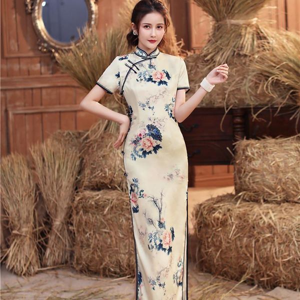 summer handmade button long cheongsam novelty chinese style womens satin qipao slim party dresses vestido size -3xl ethnic clothing, Red
summer handmade button long cheongsam novelty chinese style womens satin qipao slim party dresses vestido size -3xl ethnic clothing, Red
