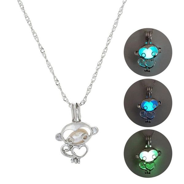 chains vintage monkey glowing in the dark moonstone pendant necklace women jewelry clavicle chain luminous necklaces gifts, Silver
chains vintage monkey glowing in the dark moonstone pendant necklace women jewelry clavicle chain luminous necklaces gifts, Silver
