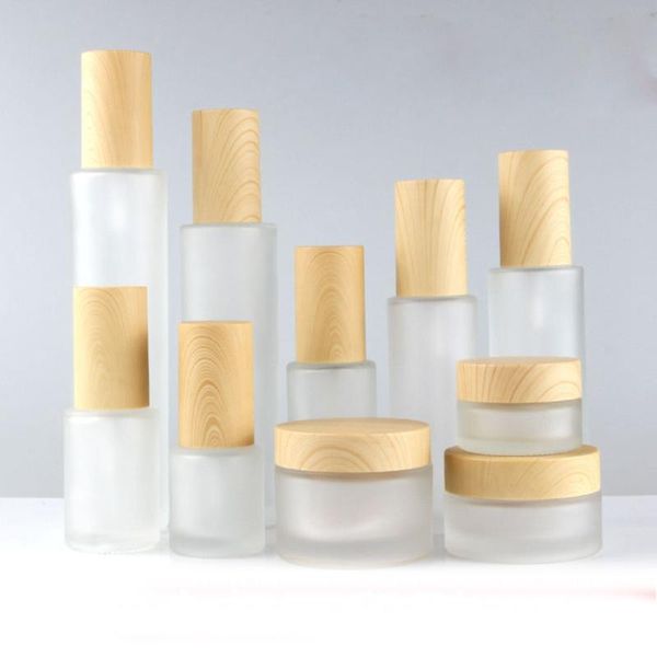 storage bottles & jars 4oz white/frosted clear toner bottle with wood grain cap 120ml
storage bottles & jars 4oz white/frosted clear toner bottle with wood grain cap 120ml