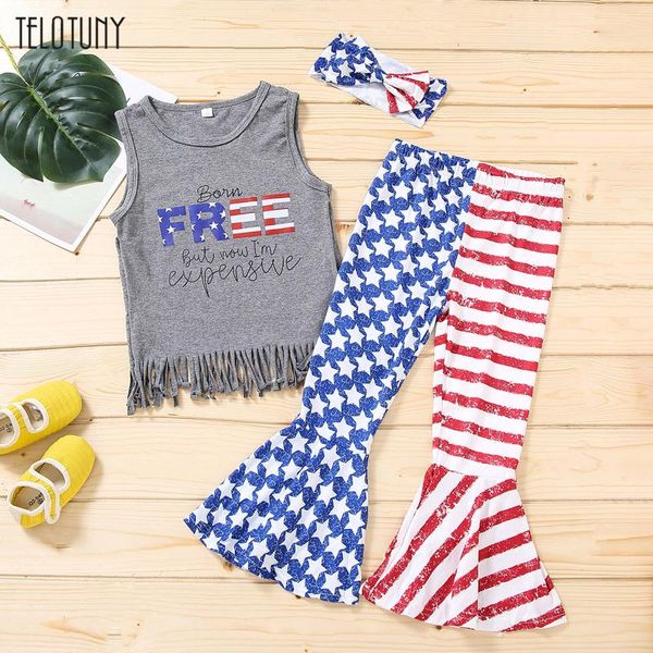 clothing sets girls 4th- of -july tassel t-shirt bell-bottoms pants outfits set letter vest fringed + star striped flared, White
clothing sets girls 4th- of -july tassel t-shirt bell-bottoms pants outfits set letter vest fringed + star striped flared, White