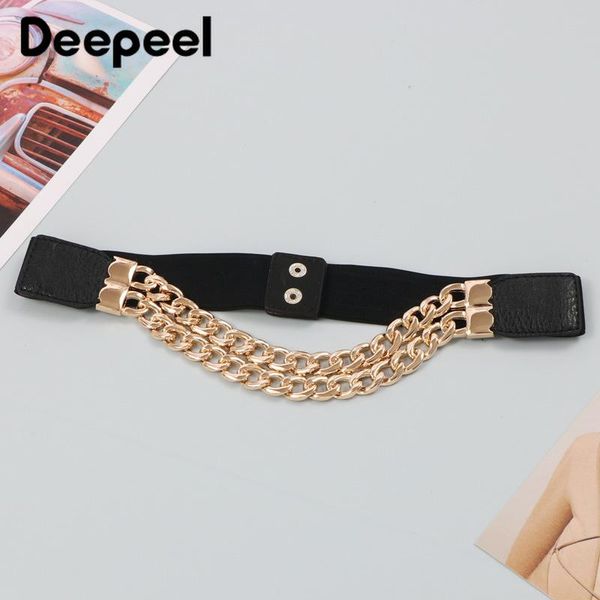 belts deepeel 1pc 3.8*70cm ladies double metal chain elastic cummerbunds fashion wide waist corset luxury woman decorative, Black;brown
belts deepeel 1pc 3.8*70cm ladies double metal chain elastic cummerbunds fashion wide waist corset luxury woman decorative, Black;brown