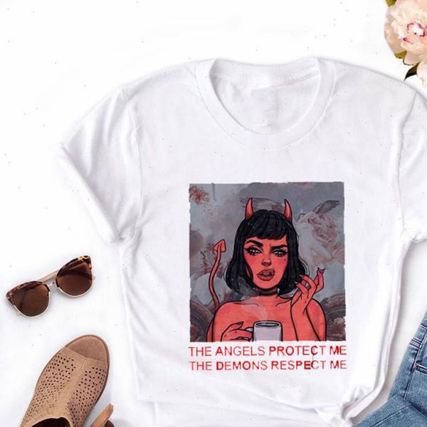 women demon funny t shirts summer ulzzang femme tee vintage harajuku tshirt 90s girl graphic shirt drop, White
women demon funny t shirts summer ulzzang femme tee vintage harajuku tshirt 90s girl graphic shirt drop, White
