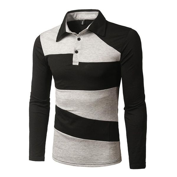 men's polos zogaa casual shirt long sleeve male fashion black and white stitching cotton -sleeved slim, White;black
men's polos zogaa casual shirt long sleeve male fashion black and white stitching cotton -sleeved slim, White;black