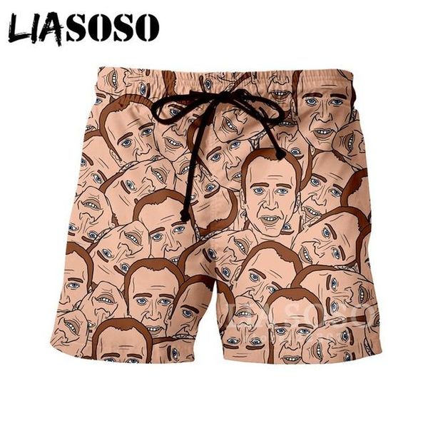 fashion shorts 3d print star nicolas cage beach fitness loose sports men women bodybuilding trunks men's, White;black
fashion shorts 3d print star nicolas cage beach fitness loose sports men women bodybuilding trunks men's, White;black