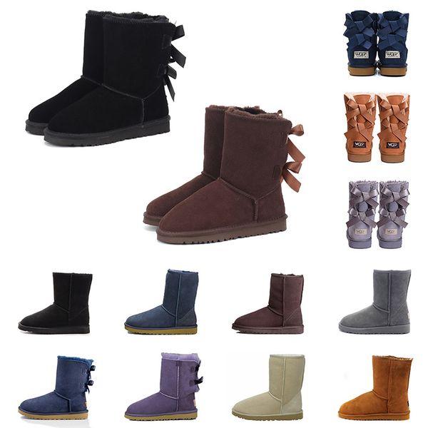 new quality women boots designer ankle short chestnut lday platform real leather bailey bowknot bow luxurys mini classic booties 36-41, Black
new quality women boots designer ankle short chestnut lday platform real leather bailey bowknot bow luxurys mini classic booties 36-41, Black