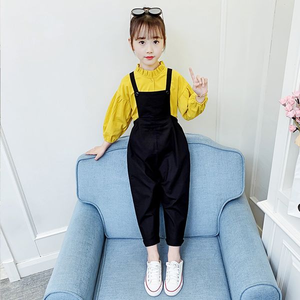 girls clothes blouse + jumpsuit suit for girls solid color teenage clothes for girls casual style childrens suits 6 8 10 12 14, White
girls clothes blouse + jumpsuit suit for girls solid color teenage clothes for girls casual style childrens suits 6 8 10 12 14, White