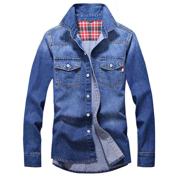 denim shirt men cotton jeans shirt fashion autumn slim long sleeve cowboy shirt stylish wash slim asian size 3xl w220216, White;black
denim shirt men cotton jeans shirt fashion autumn slim long sleeve cowboy shirt stylish wash slim asian size 3xl w220216, White;black