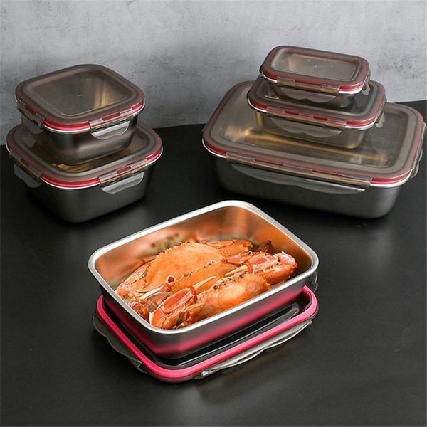 korean square storage box 304 stainless steel fresh-keeping lunch refrigerated sealed crisper organizer dinnerware sets
korean square storage box 304 stainless steel fresh-keeping lunch refrigerated sealed crisper organizer dinnerware sets