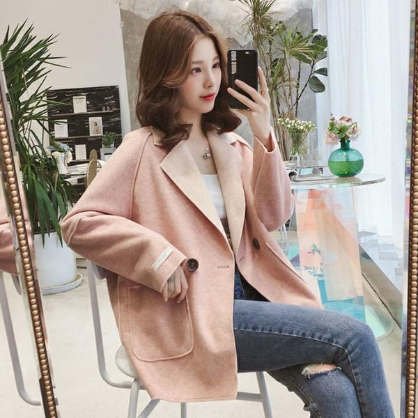 women's wool & blends 21 autumn and winter fashion wear large thickened woolen coat cover meat show thin medium long trend, Black
women's wool & blends 21 autumn and winter fashion wear large thickened woolen coat cover meat show thin medium long trend, Black
