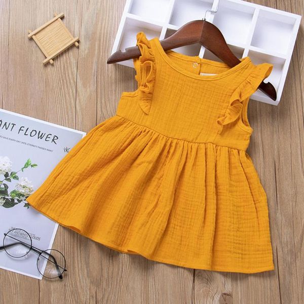 girl's dresses children's toddler baby girls ruffles sleeve solid print princess dress kids for summer 2 to 3 years, Red;yellow
girl's dresses children's toddler baby girls ruffles sleeve solid print princess dress kids for summer 2 to 3 years, Red;yellow