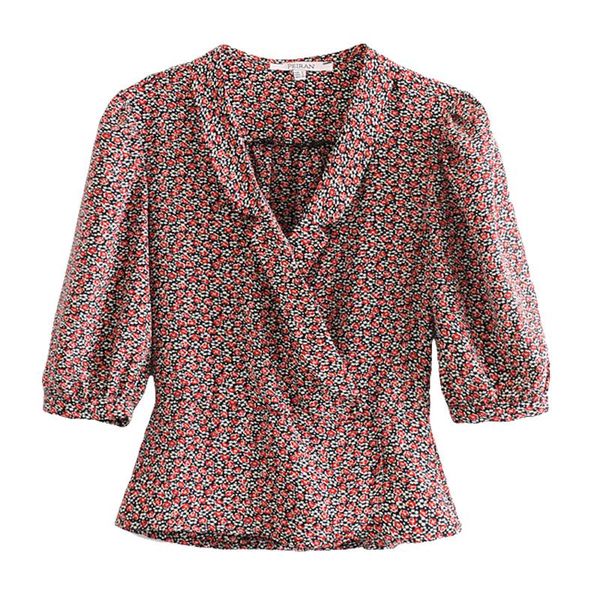 europe and america fashion shirts women's blouse 2021 summer short shirt sleeve floral print female a2145 blouses, White
europe and america fashion shirts women's blouse 2021 summer short shirt sleeve floral print female a2145 blouses, White