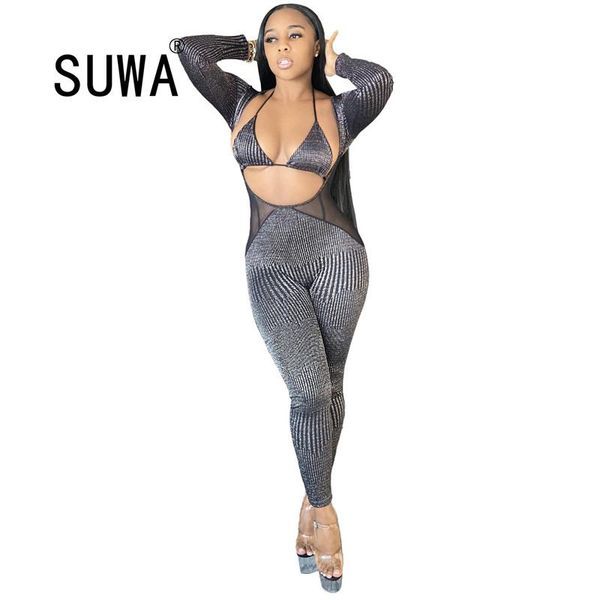 women's jumpsuits & rompers women clothes bandage romper ribbed mesh spliced solid color jumpsuit perspective sequined exposed navel hi, Black;white
women's jumpsuits & rompers women clothes bandage romper ribbed mesh spliced solid color jumpsuit perspective sequined exposed navel hi, Black;white