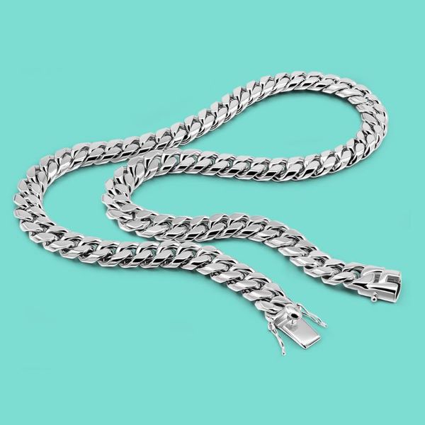 chains classic men's original 925 sterling silver necklace miami 12mm cuban chain hip hop style accessories body jewelry gift
chains classic men's original 925 sterling silver necklace miami 12mm cuban chain hip hop style accessories body jewelry gift