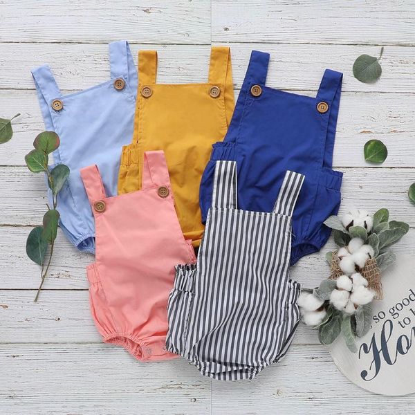 jumpsuits born infant baby boy girl bodysuit summer button jumpsuit striped casual sleeveless backless solid outfits clothes, Blue
jumpsuits born infant baby boy girl bodysuit summer button jumpsuit striped casual sleeveless backless solid outfits clothes, Blue