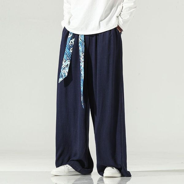 men's pants mrgb chinese style baggy trousers male linen casual straight wide leg with elastic waist oversized, Black
men's pants mrgb chinese style baggy trousers male linen casual straight wide leg with elastic waist oversized, Black