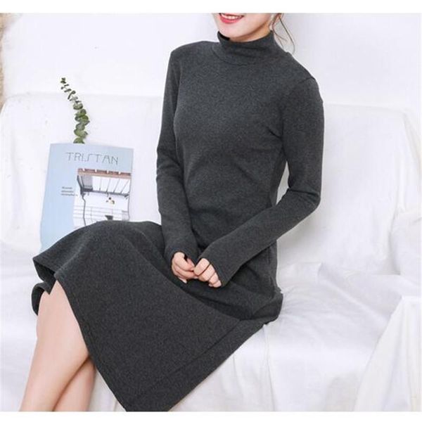 casual dresses 2021 winter half turtleneck a-line dress solid ladies basic women bottom plus size vestidos -8xl, Black;gray
casual dresses 2021 winter half turtleneck a-line dress solid ladies basic women bottom plus size vestidos -8xl, Black;gray