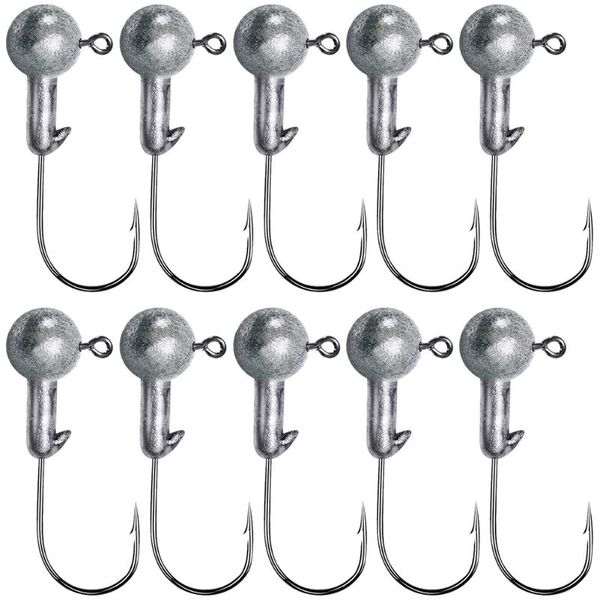 fishing hooks 10pcs crank jig round ball head hook jigs bait soft worm perch 1-20g weedless long shank secondary
fishing hooks 10pcs crank jig round ball head hook jigs bait soft worm perch 1-20g weedless long shank secondary