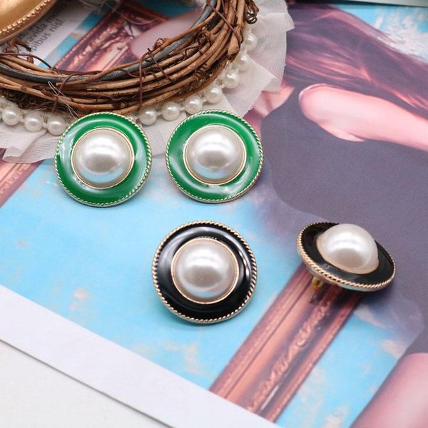 stud blcak green round earrings imitate pearls enemal party brincos jewelry gift, Golden;silver
stud blcak green round earrings imitate pearls enemal party brincos jewelry gift, Golden;silver