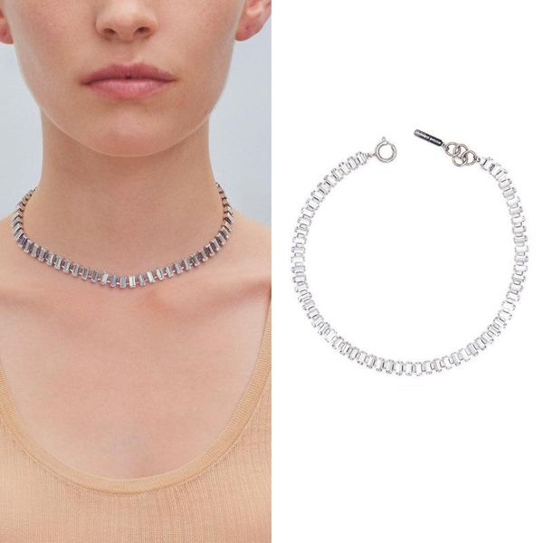 chokers european and american jewelry white square crystal chain simple wedding dress short necklace female choker collar, Golden;silver
chokers european and american jewelry white square crystal chain simple wedding dress short necklace female choker collar, Golden;silver