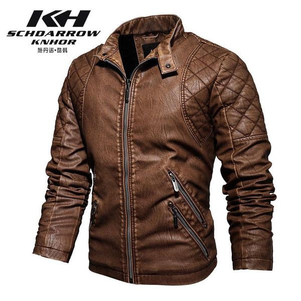 autumn and winter leather clothes slim standing collar locomotive pu jacket with plush warm men's coat retro jackets, Black;brown
autumn and winter leather clothes slim standing collar locomotive pu jacket with plush warm men's coat retro jackets, Black;brown