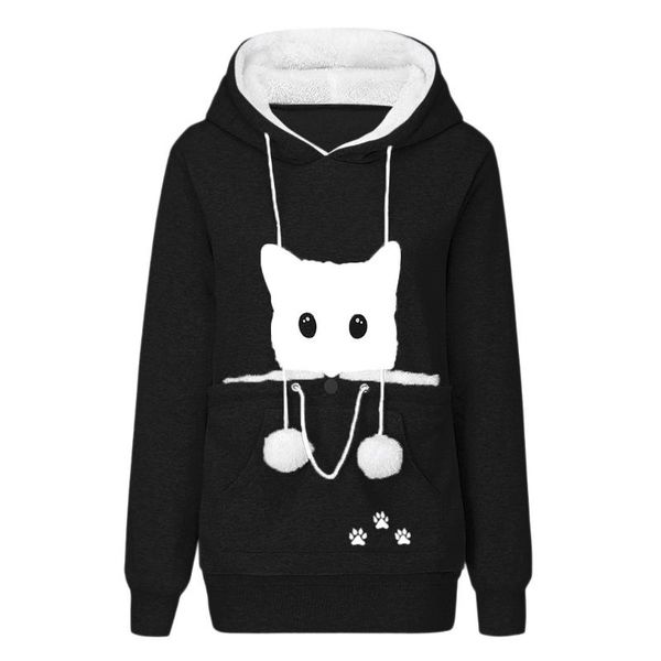women's hoodies & sweatshirts sagace clothes winter warm cat lovers hoodie kangaroo dog pet pullovers cuddle pouch sweatshirt pocket an, Black
women's hoodies & sweatshirts sagace clothes winter warm cat lovers hoodie kangaroo dog pet pullovers cuddle pouch sweatshirt pocket an, Black