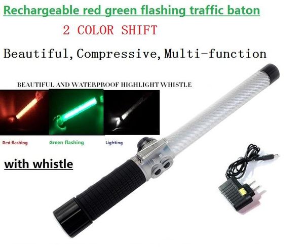 40cm rechargeable multi-function red green two-color light flashing traffic with whistle & lighting
40cm rechargeable multi-function red green two-color light flashing traffic with whistle & lighting