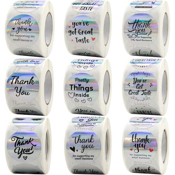 gift wrap 500pcs 1.5inch big size thank you stickers for business holographic great taste pretty things happy mail seal package decoration
gift wrap 500pcs 1.5inch big size thank you stickers for business holographic great taste pretty things happy mail seal package decoration