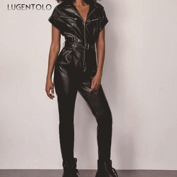 jumpsuit women autumn slim pu black zipper lapel fashion pocket female casual long jumpsuits lugentolo women's & rompers, Black;white
jumpsuit women autumn slim pu black zipper lapel fashion pocket female casual long jumpsuits lugentolo women's & rompers, Black;white