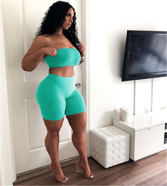 womens solid color sports tracksuits fashion elasticity tight tube shorts suits summer designer female fitness exercise casual 2pcs sets, Gray
womens solid color sports tracksuits fashion elasticity tight tube shorts suits summer designer female fitness exercise casual 2pcs sets, Gray